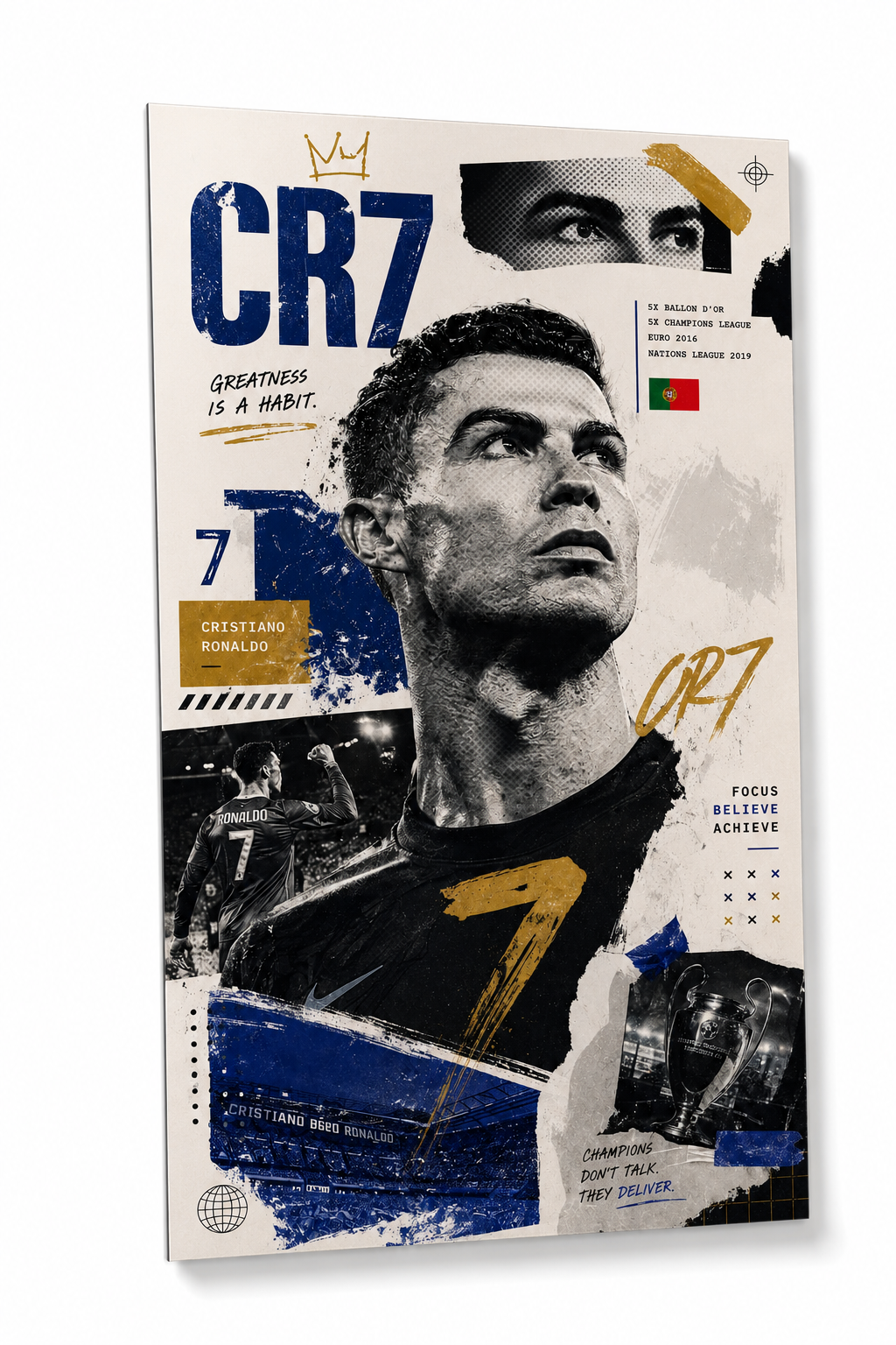 CR7 Cristiano Ronaldo Glossy Poster