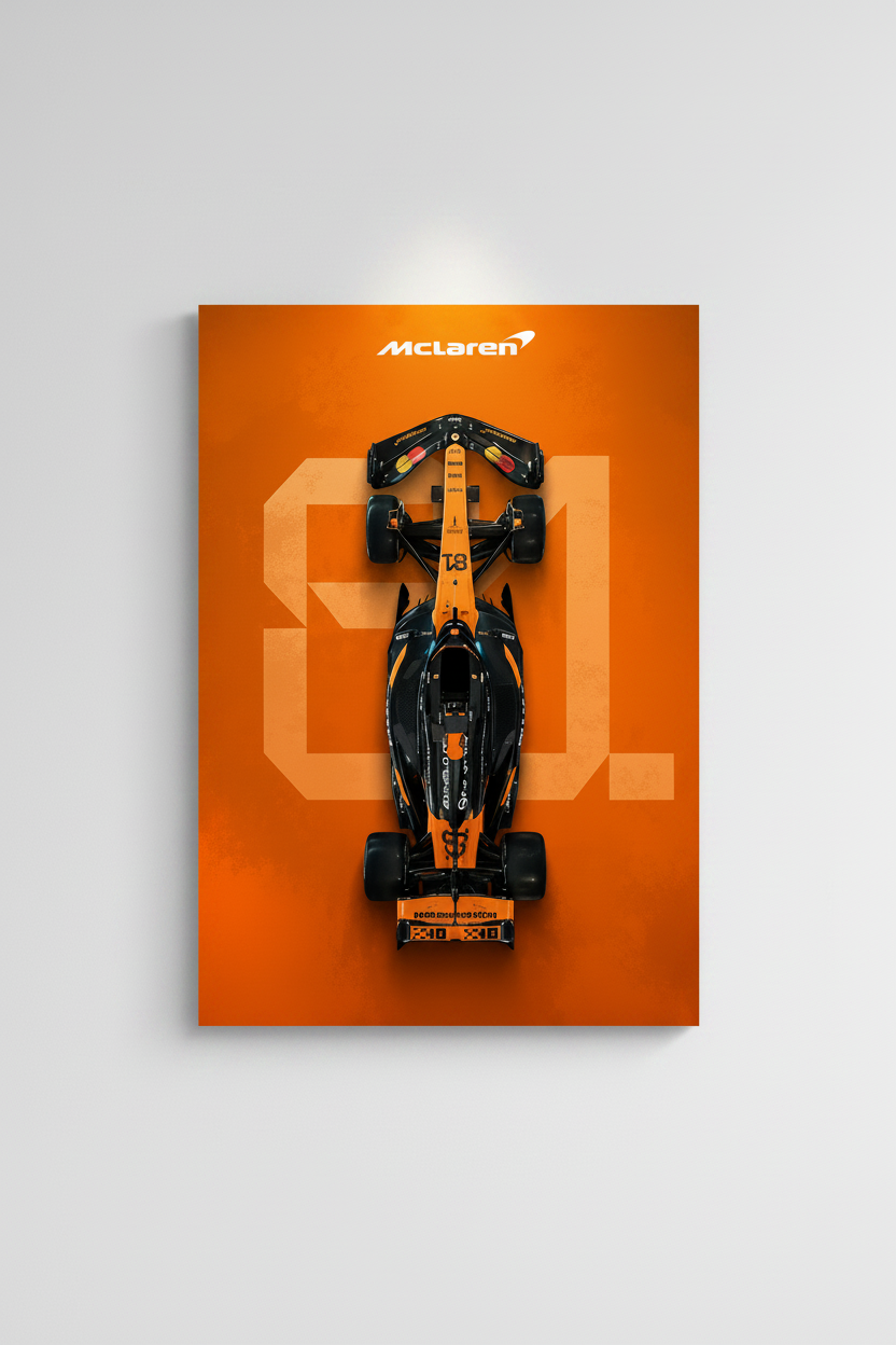 McLaren Formula 1 Racing Car Glossy Poster