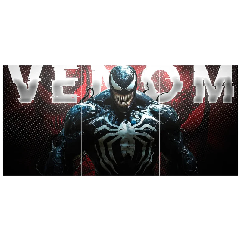 Venom Symbiote Rage Split GLOSSY Poster