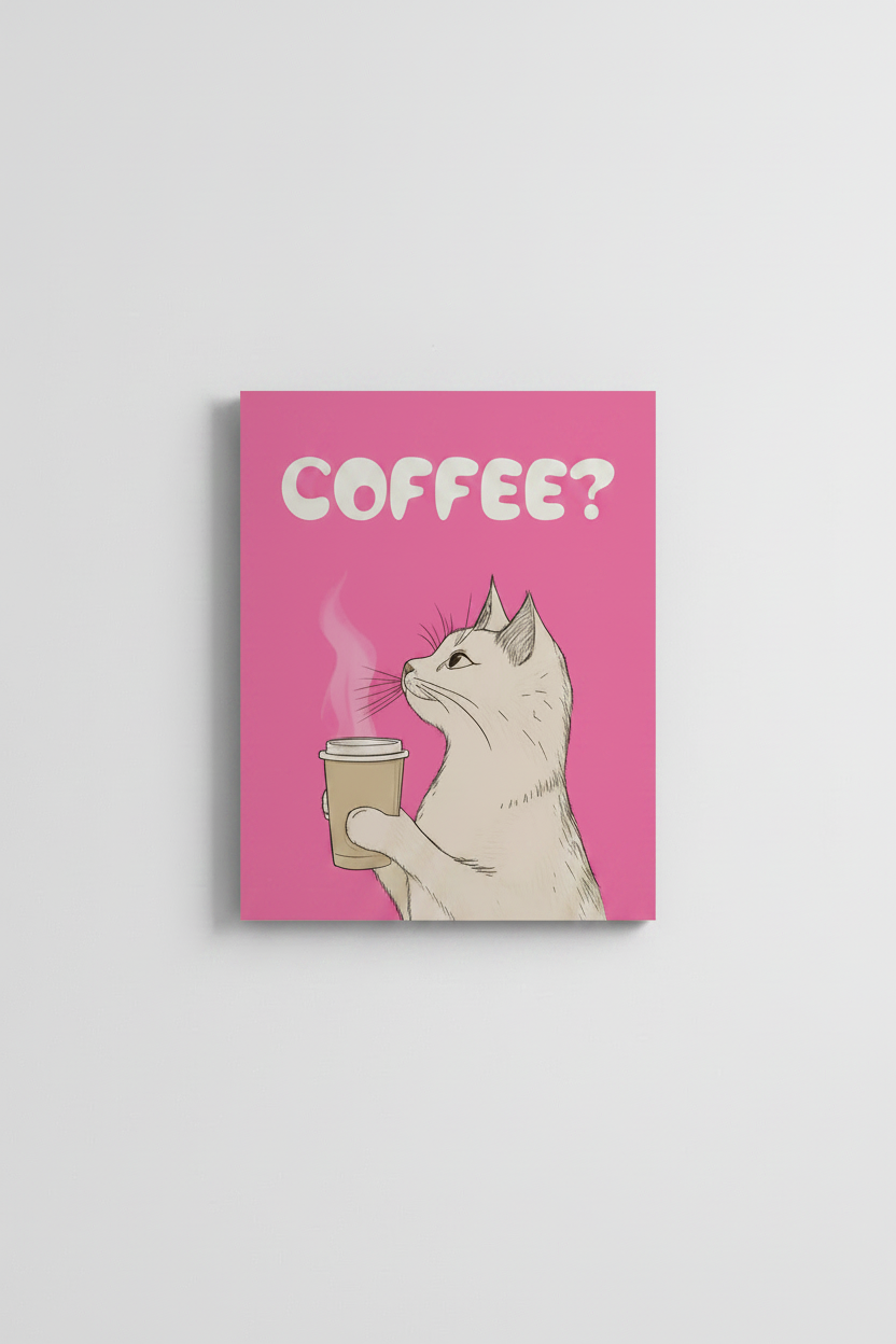 Cat Art Glossy Poster