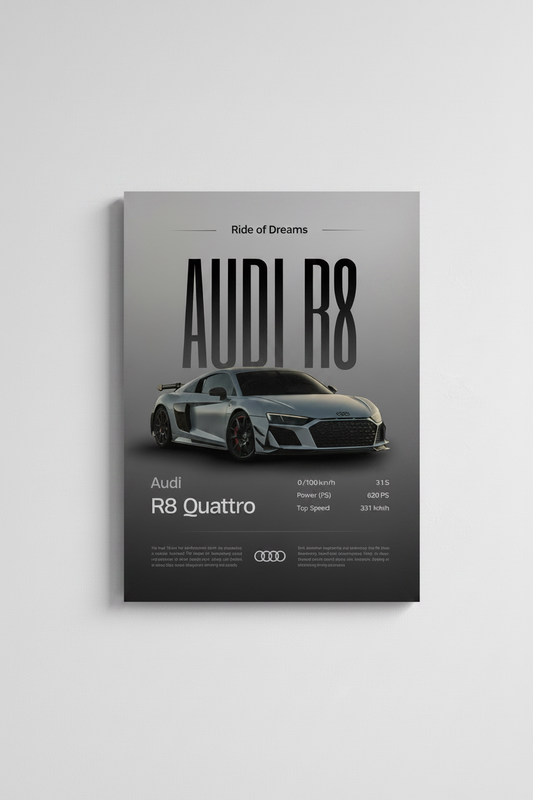 Audi R8 Glossy Poster