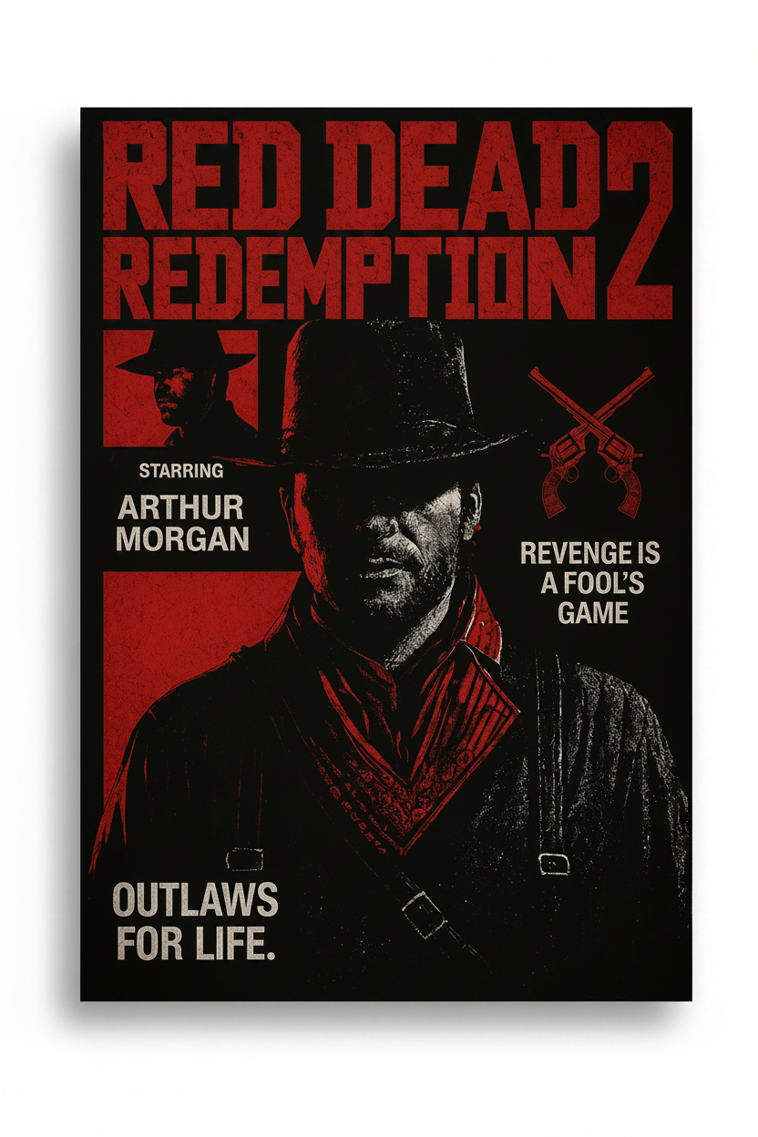 Red Dead Redemption 2 Glossy Poster