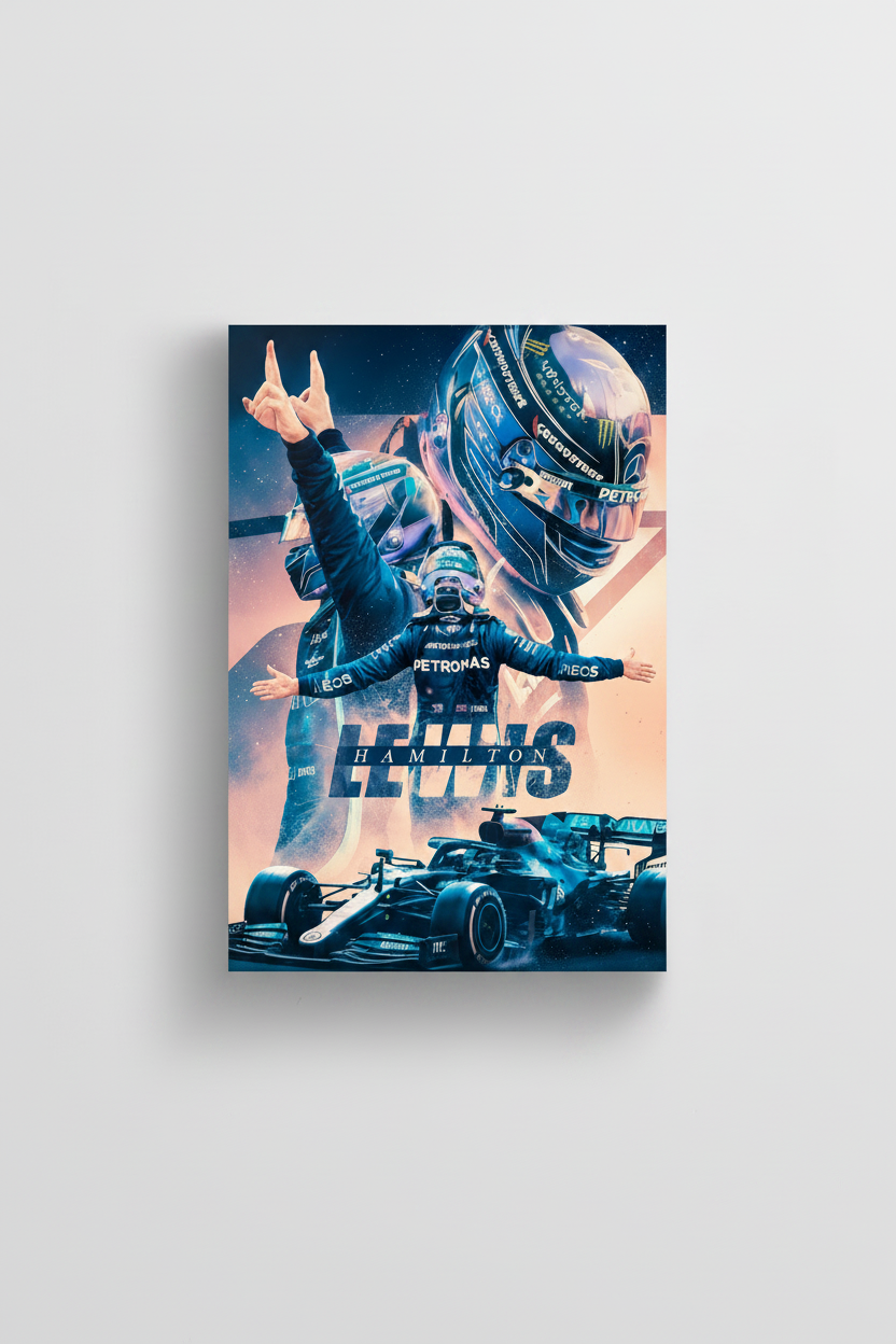 Lewis Hamilton F1 Glossy Poster