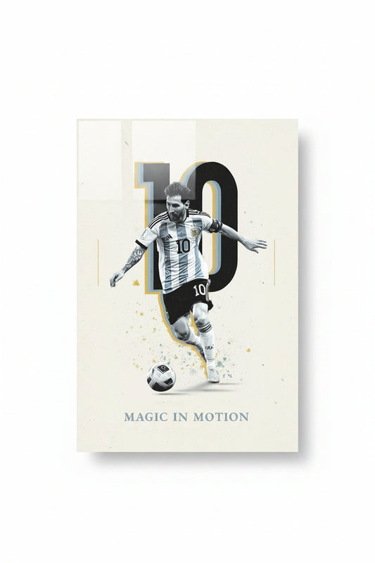 Messi Fan Art Glossy Poster