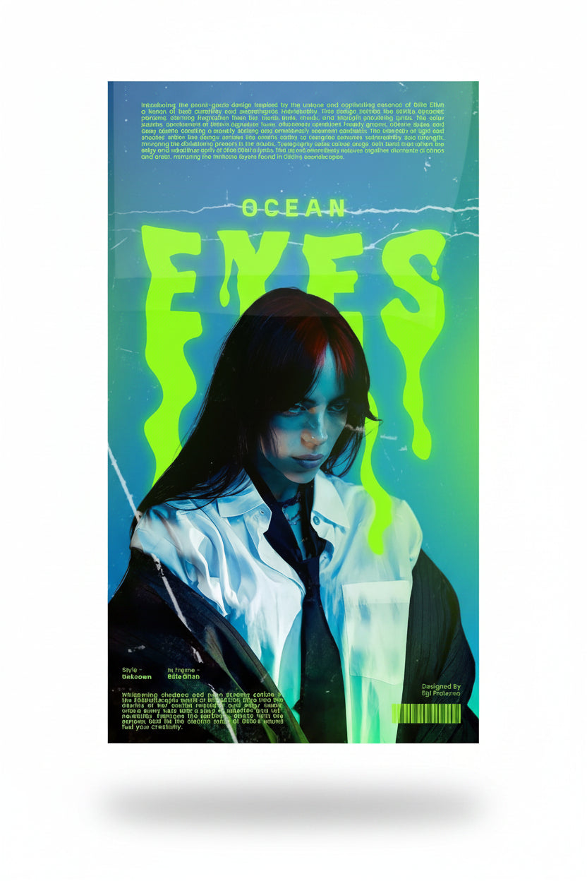 BILLIE ELLISH -glossy poster
